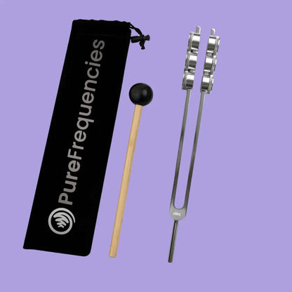 32 Hz weighted tuning fork with activator mallet